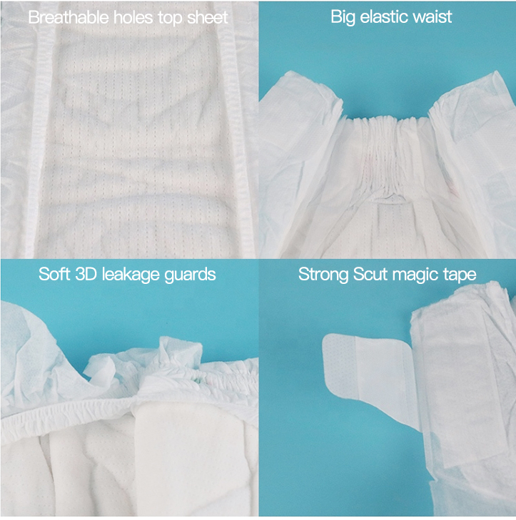 Pantalones disponibles del pañal del bebé del algodón suave del OEM de la venta al por mayor del precio barato