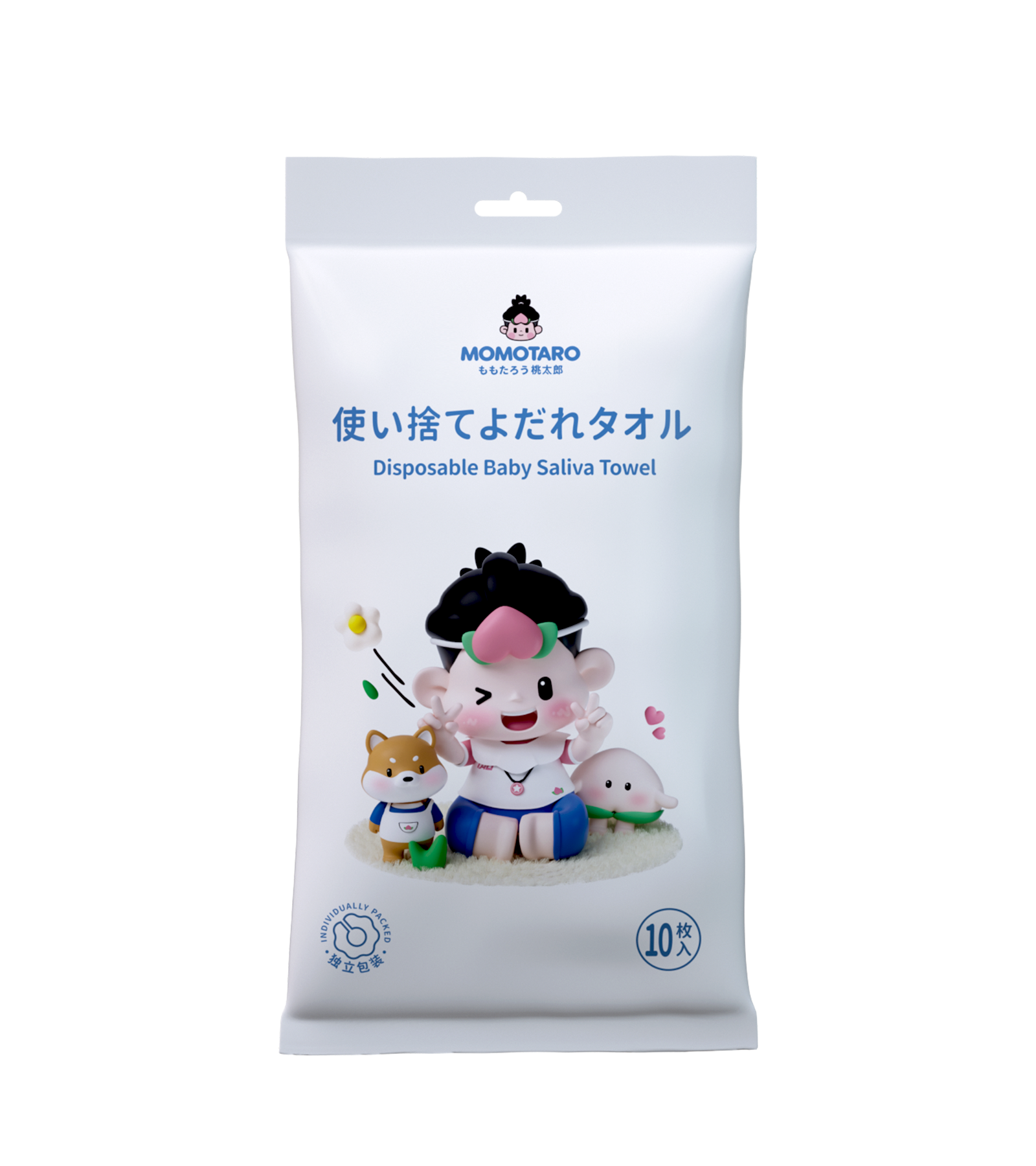 Babero desechable para niños que salen a comer toalla de saliva portátil sin bolsa de arroz para lavar